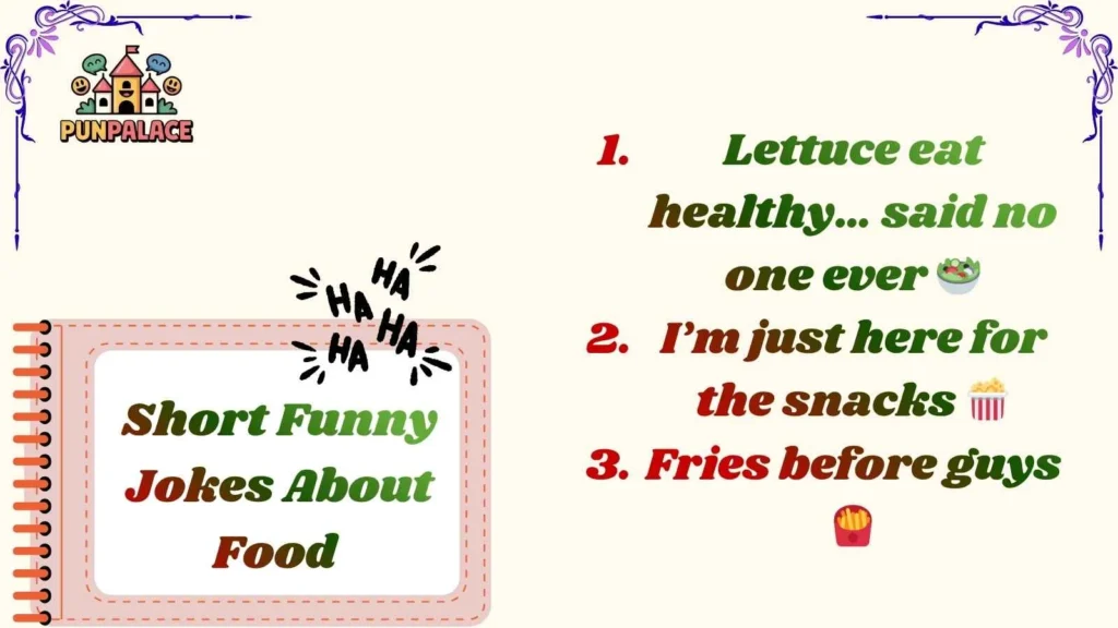 Short Funny Jokes About Food