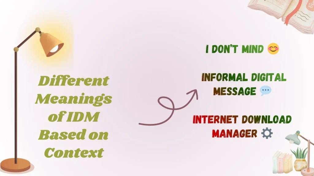 Different Meanings of IDM Based on Context