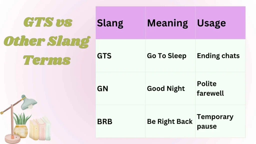  GTS vs Other Slang Terms