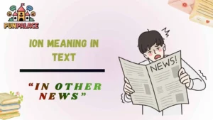 ION meaning in text
