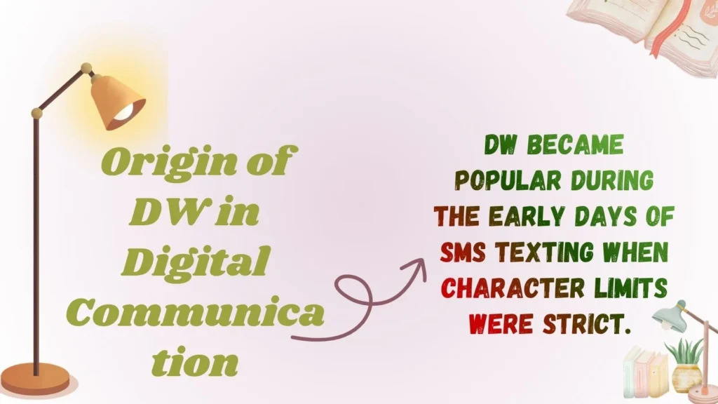 Origin of DW in Digital Communication