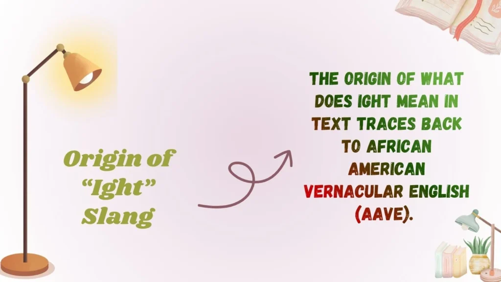 Origin of “Ight” Slang