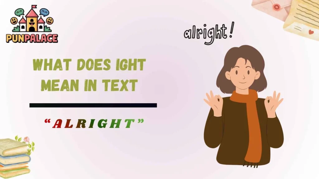 What does ight mean in text