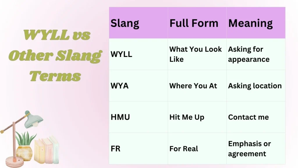  WYLL vs Other Slang Terms