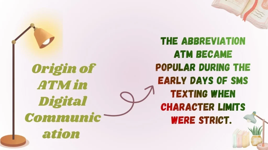 Origin of ATM in Digital Communication 