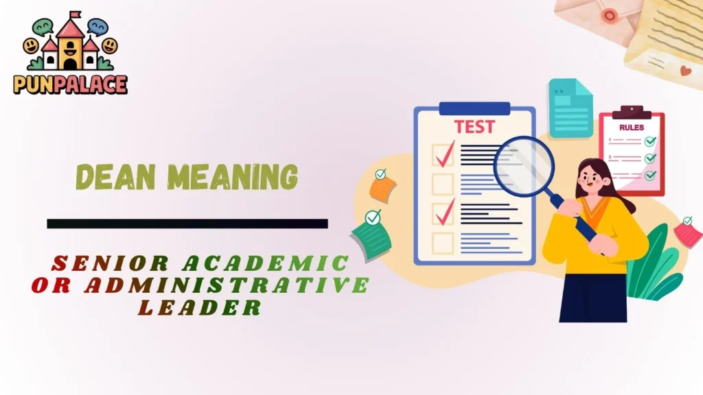 Dean Meaning