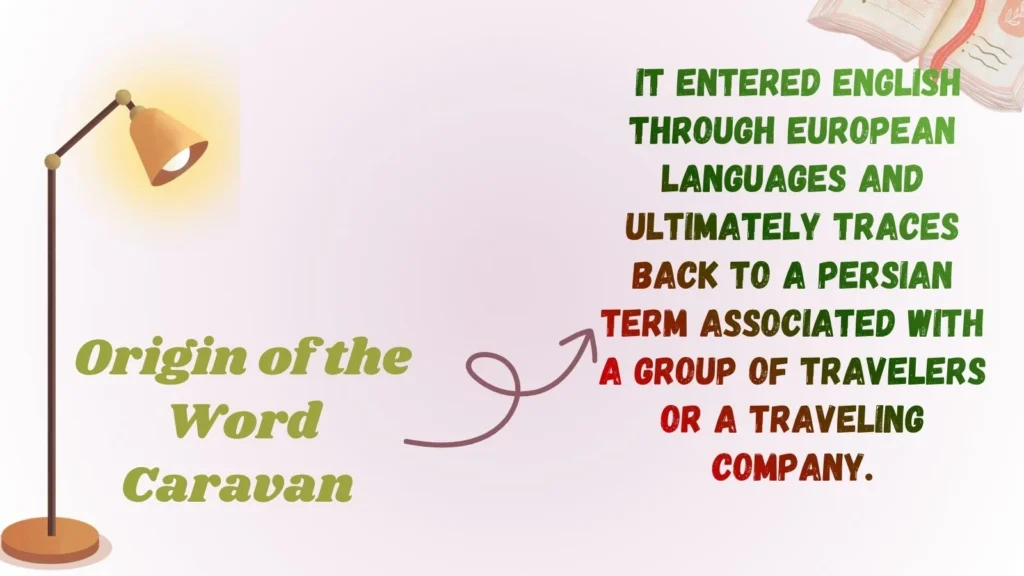 Origin of the Word Caravan 
