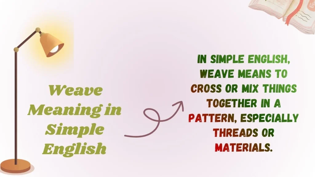 Weave Meaning in Simple English