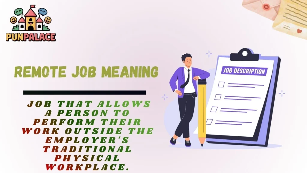 Remote Job Meaning
