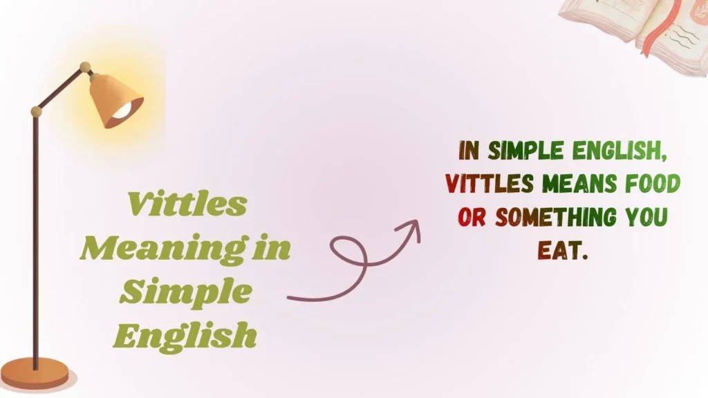 Vittles Meaning in Simple English